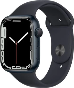 Apple Watch Series 7 GPS Cellular 45mm Midnight Aluminum Excellent Condition - Photo 1 sur 2