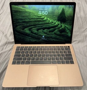 2019 Apple MacBook Air 13" i5 1.6GHz 16GB RAM 256GB SSD Rose Gold A1932 - Afbeelding 1 van 11
