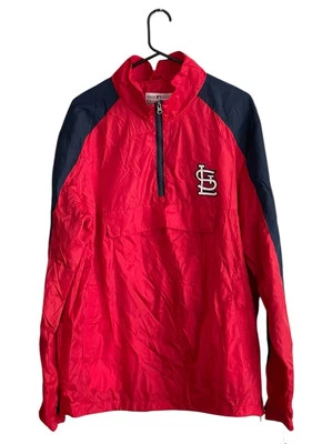 Chaqueta cortavientos grande vintage auténtica MLB St Louis Cardinals nueva con etiquetas Foto 1 de 4