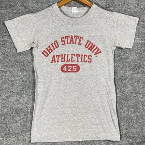 VINTAGE 80s Ohio State University T Shirt S Athletics Gym PE Phys Ed Champion - Picture 1 of 13