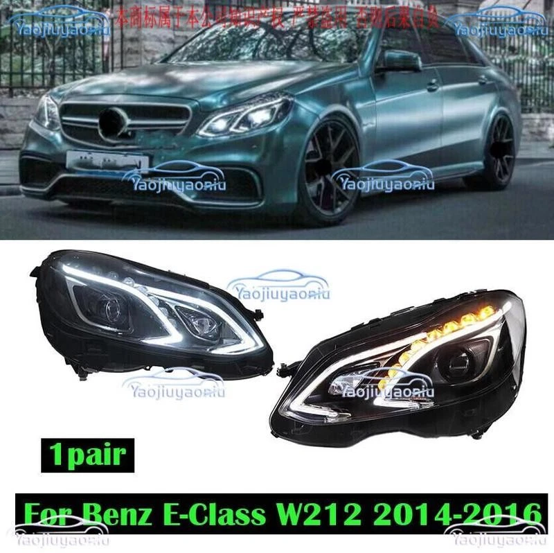 LED Headlights Turn Front Lamp Assembly For Mercedes-Benz E-Class W212 2014-2016 - Image 1 of 1