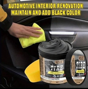 Autoreifen Schwärzungscreme langanhaltender Glanz Schutzwachs für Tiefglanzoptik - Bild 1 von 11
