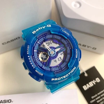 Casio Baby-G * BA110JM-2A Anadigi Jelly Marine Blue Watch for Women - image 1 of 4
