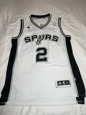 Camiseta Adidas San Antonio Spurs Kawhi Leonard #2 NBA tamanho XL branca - Imagem 1 de 4