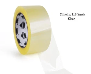 Clear Parcel Packaging Tape Carton Sealing Box Shipping Tape 1.88" x 110 yards - Picture 1 of 11