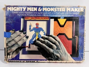 Vintage 1979 TOMY Mighty Men and Monster Maker Design Kit W/16 Plates Included - Picture 1 of 13
