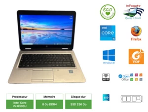 PC PORTABLE HP PROBOOK 640 G2 i5-6300U 2.5GHZ 8GO 256Go SSD Win10 Pro - Photo 1/5
