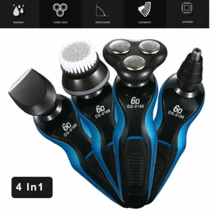 4 In 1 Electric Razor Shaver Trimmer Men Waterproof Cordless Rechargeable Beard - Picture 1 of 11