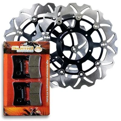 Honda передний из нержавеющей стали тормоз дисковый ротор + колодки CBR 600 F4i [2001-2006] новый - Изображение 1 из 4