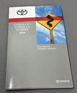 2024 Toyota Corolla / Hybrid Navigation Owners Manual Multimedia NEW User Guide - Picture 1 of 10
