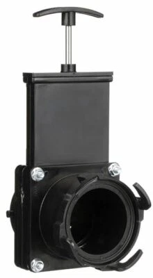 Valterra T58 Twist-On Waste Valve Mess-Free Waste Valve Black
