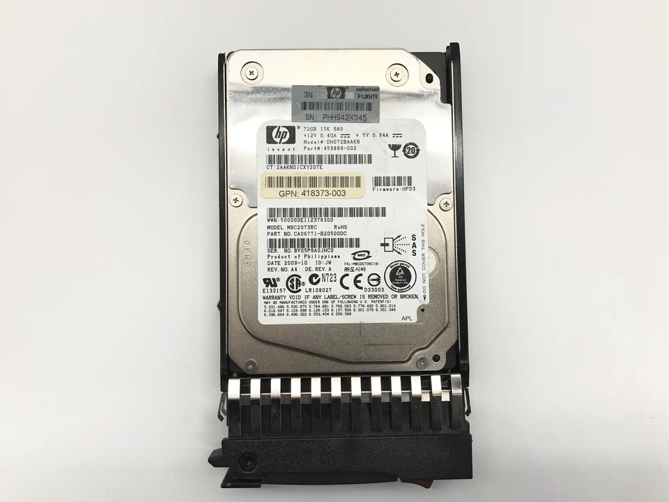 RW675 0RW675 FUJITSU 72GB 15K 2.5″ SAS Drive MBC2073RC + Tray - Image 1 of 3