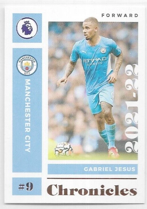 Gabriel Jesus Manchester City 2021-22 Chronicles Soccer Premier League #16 - Image 1 of 1