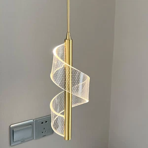 LED Pendant Lights Fixture Acrylic Crystal Chandelier Ceiling Lamp Living Room - Picture 1 of 36