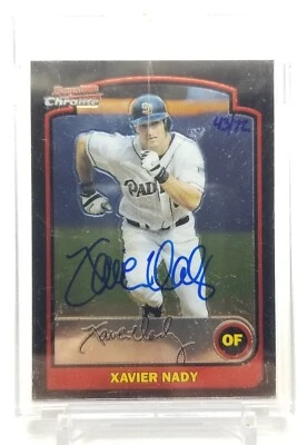 Bowman Originals XAVIER NADY 2006 recompra automática/72 SD Padres 2003 Bowman cromo Foto 1 de 4