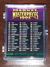 1993 Marvel Masterpieces Basisset mit 90 Karten NM-M Glocke, Jusko, Dorman, Vallejo +