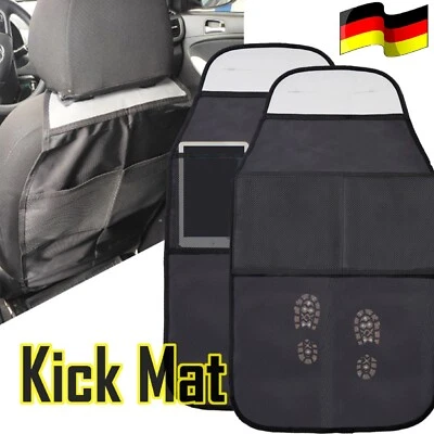 Auto KFZ Rückenlehnenschutz Kindersitzunterlage Rücksitzschoner Sitzschoner x2 - Bild 1 von 4