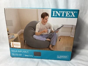 Intex Beanless Bag Inflatable Chair Gray 42 X 41 X 27 Inches - Picture 1 of 8