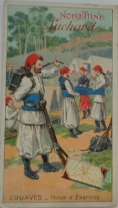 rare CHROMO Chocolat Suchard Milka Velma Noisette illustration Zouave circa 1900 - Picture 1 of 2