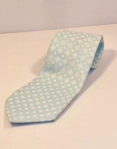 Blue and White Kobalt Polyester Necktie Business Formal Tie - Bild 1 von 5
