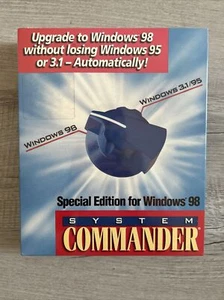 New SYSTEM COMMANDER SPECIAL EDITION FOR WINDOWS 98 Upgrade Windows 95 3.1 Seal - Picture 1 of 6