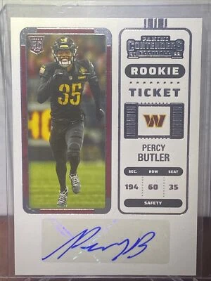 2022 Panini Contenders Percy Butler Rookie Ticket #205 - Image 1 of 2