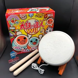 Nintendo Wii Taiko no Tatsujin Drum Controller Sticks only Box Japanese Namco - Picture 1 of 14
