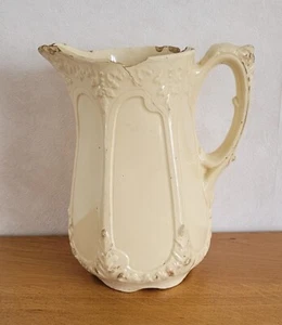 Broc très ancien en faïence de l'Est CLAIREFONTAINE ségonite / cruche pichet - Photo 1/11