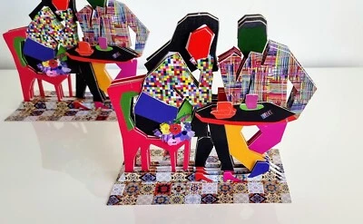 Kit de escultura de cartón 3D para cafetería hágalo usted mismo Foto 1 de 4