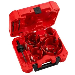 Kit de sierra de orificio Milwaukee Big Hawg juego de excavadora carburo electricista general plomeros - Imagen 1 de 12
