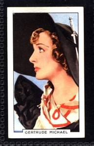 Gallaher Portraits of Famous Stars 1935 - Gertrude Michael No. 2