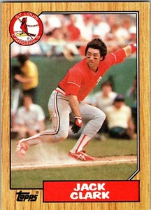 Tarjeta comercial Jack Clark 1987 Topps #520 MLB Major League Baseball Cardinals - Imagen 1 de 2