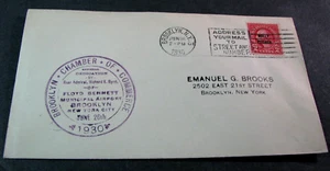Old Cover with Scott# 646 Washington-Molly Pitcher-Brooklyn Chamber of Com. L728 - Picture 1 of 2