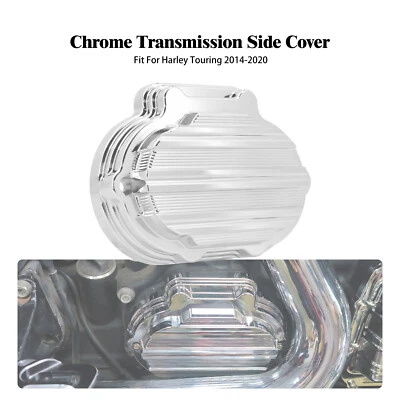 Cubierta lateral de transmisión de calibre cromado para Harley Touring Electra Road Glide 14-23 Foto 1 de 4