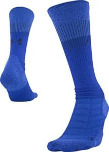 Calze da allenamento Under Armour blu adulto crew poliestere cuscino logo UA taglia M 4-8 - Foto 1 di 3