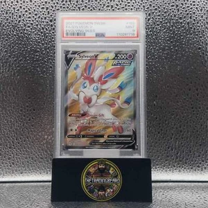 PSA 9 - 2021 Pokemon Espada y Escudo Cielos en Evolución Sylveon V #183 - Imagen 1 de 1