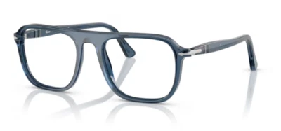 Anteojos para hombre Persol 0PO 3359V Jacques 1197 transparente azul suave cuadrado 53 mm Foto 1 de 4