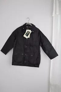 Barbour Kinder Wachsjacke Bedale Schwarz C32 81 cm Neu dunkelblau - Bild 1 von 13