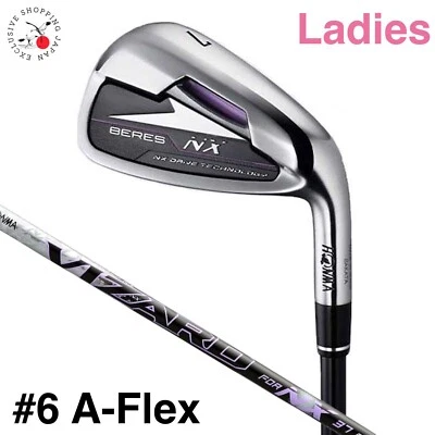 HONMA Beres NX Ladies Womens #6 Iron A Flex Vizard For NX 37 Graphite Shaft MTO - Image 1 of 4