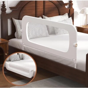 Baby Bed Rail Guard for Toddlers .Baby .48 In.white. - Picture 1 of 5