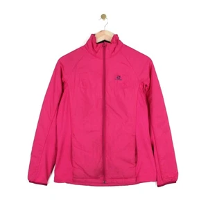 Salomon Quilted Jacket Lightweight Pink Full Zip Coat Outdoor Ski Womens Size M - Picture 1 of 14