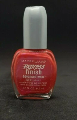 Color de uñas de secado rápido Maybelline Express Finish Advanced Wear 100 PAPAYA PUNCH .5z Foto 1 de 3
