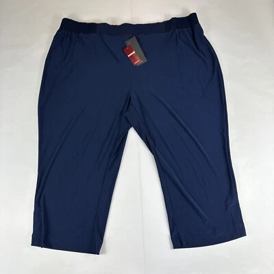 VIP Avenue Pants Womens 22/24 Blue Stretch Pull On Trousers Slacks Elastic Waist - Image 1 of 4