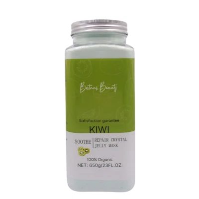 BRITAINS BEAUTY Britain's Beauty Kiwi Gelee Maske - Bio beruhigende und reparierende Kristallmaske