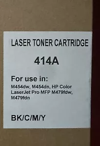 Toner HP Compatible 414A454dw LaserJet Pro MFP M479fdw M479fdn Blk Yellow/M/C - Picture 1 of 5