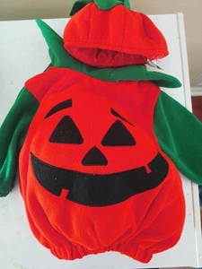 Miniwear 3-6 Month Halloween Pumpkin Jack-O'-Lantern Padded Costume 2 Piece - Picture 1 of 4