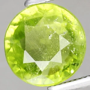 Ravishing! 2.74ct 8mm Semi-Round Natural 100%Untreated! Green Peridot, Myanmar - Picture 1 of 4