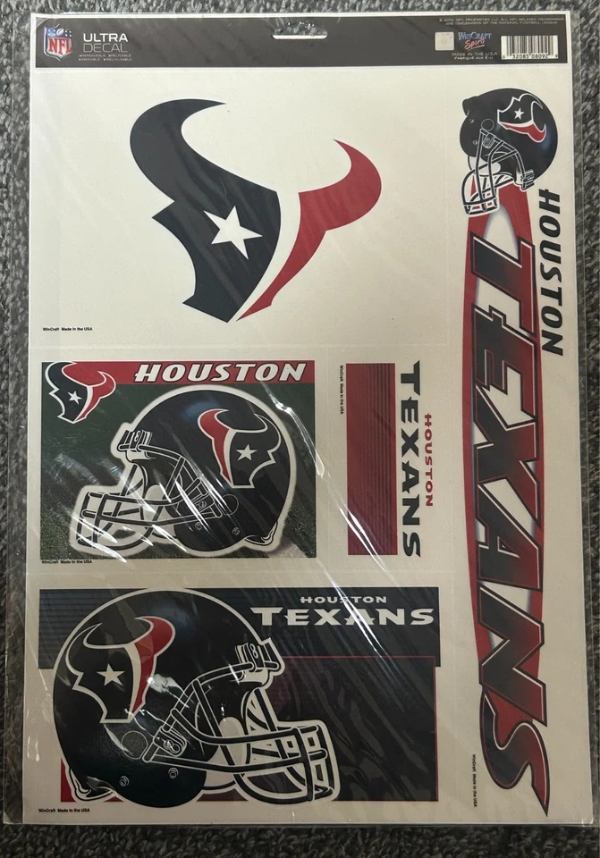 🏀🏈New Mid 2000s 11x17 WinCraft NCAA/MLB/NFL/NBA Multi Use Reusable Decals⚾️ - Image 1 of 1