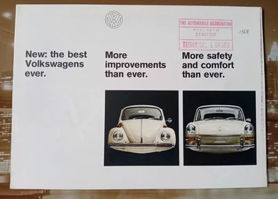 New: the best Volkswagens ever VW Beetle Type 3 Sales Brochure 10/67 Fastback  - Image 1 of 4