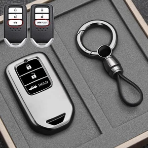 TPU Car Key Fob Case Cover For Honda Fit Accord CRV HRV Civic Pilot Odyssey Jazz - Picture 1 of 1